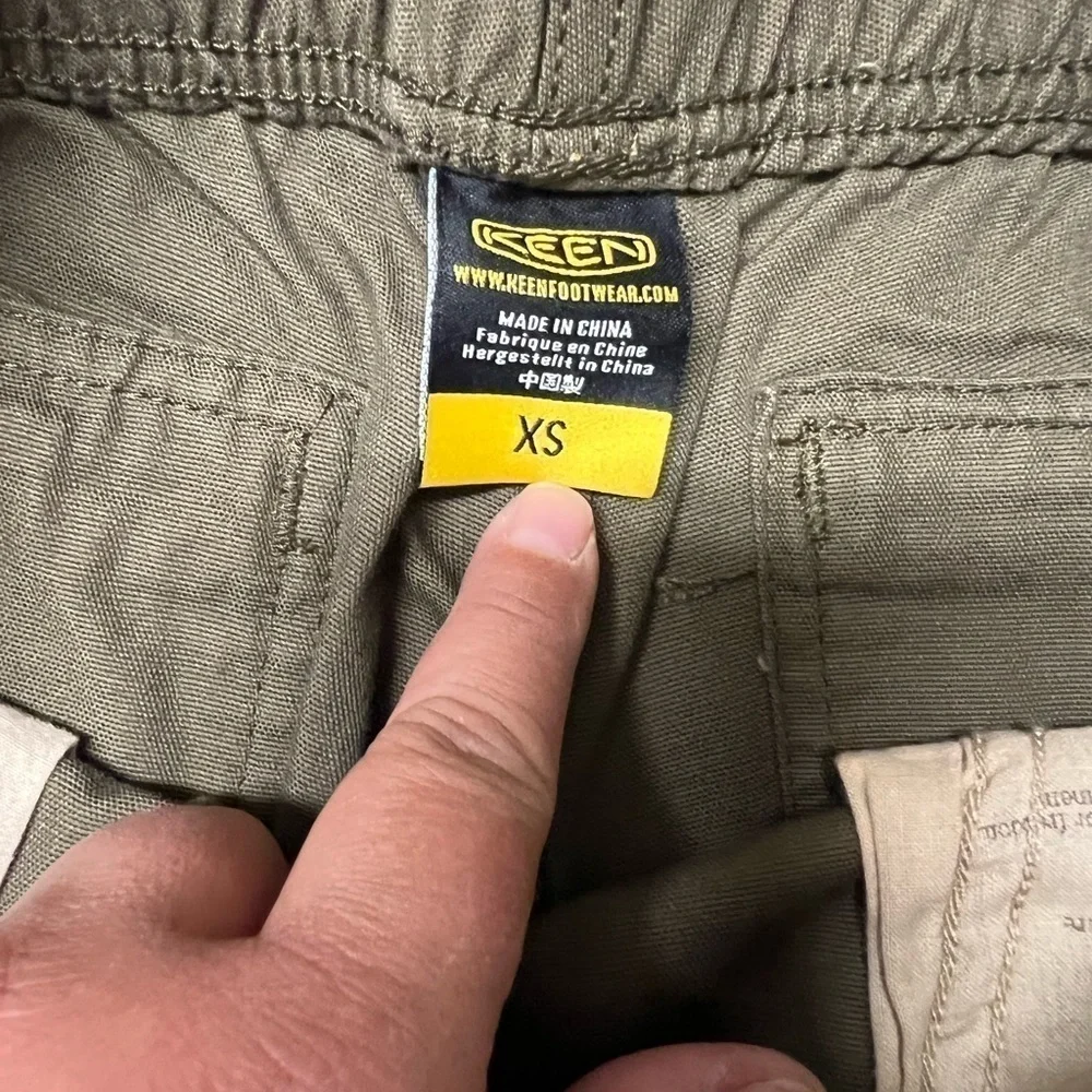 NWT Keen Inc Womens Olive Green Khaki Washed Canvas Slacker Short Size XS - Picture 8 of 9